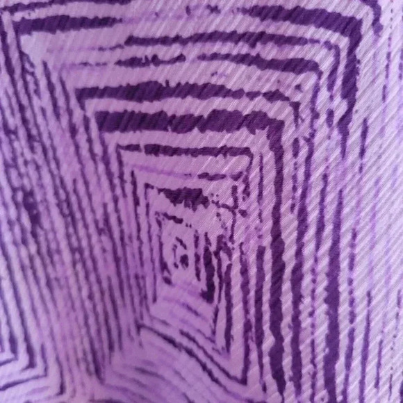 Evan Picone Vintage Boho Halter Dress Irregular Hem Mauve & Cranberry Flowy size - Picture 8 of 11